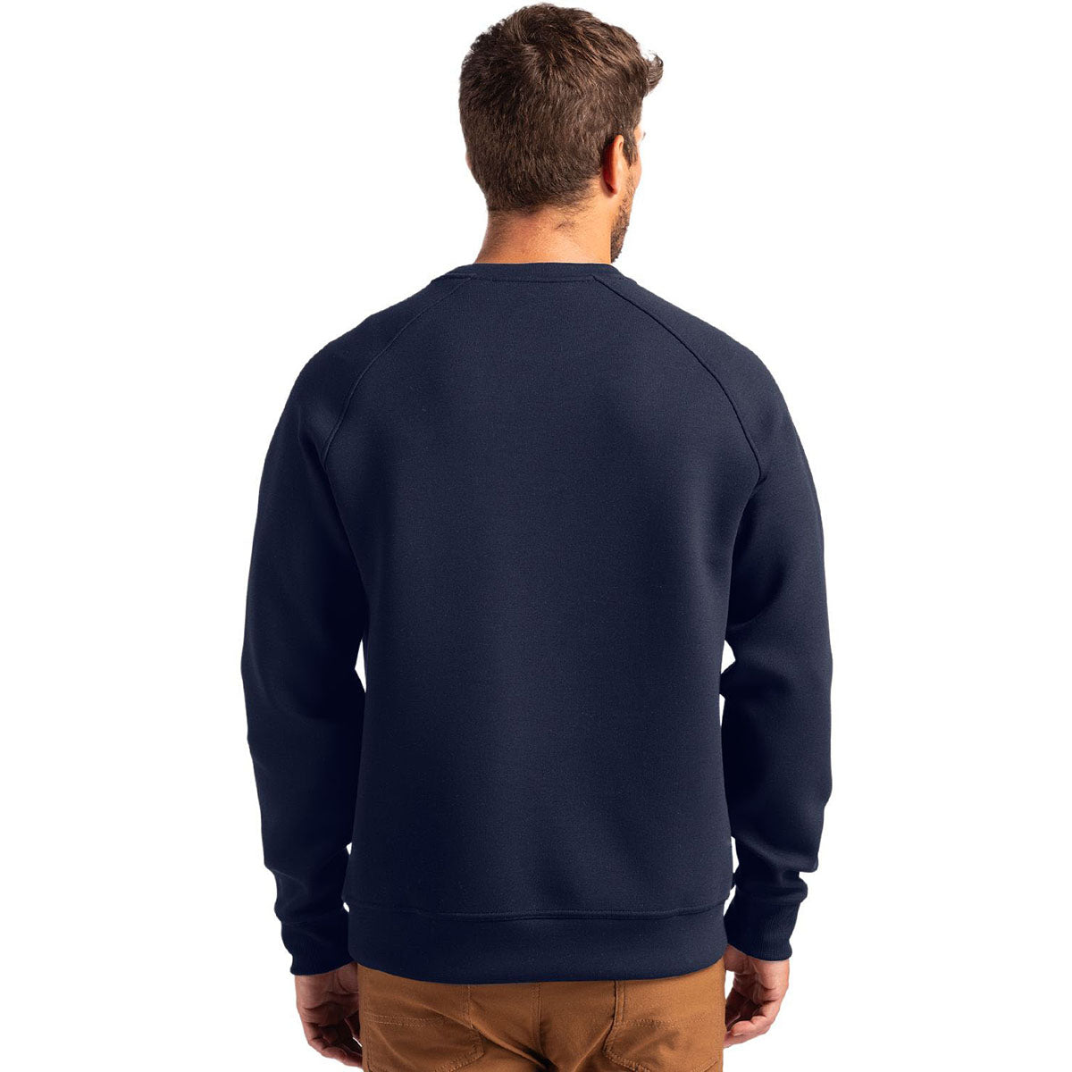 Cutter & Buck Men's Navy Blue Roam Recycled Crew Neck Pullover