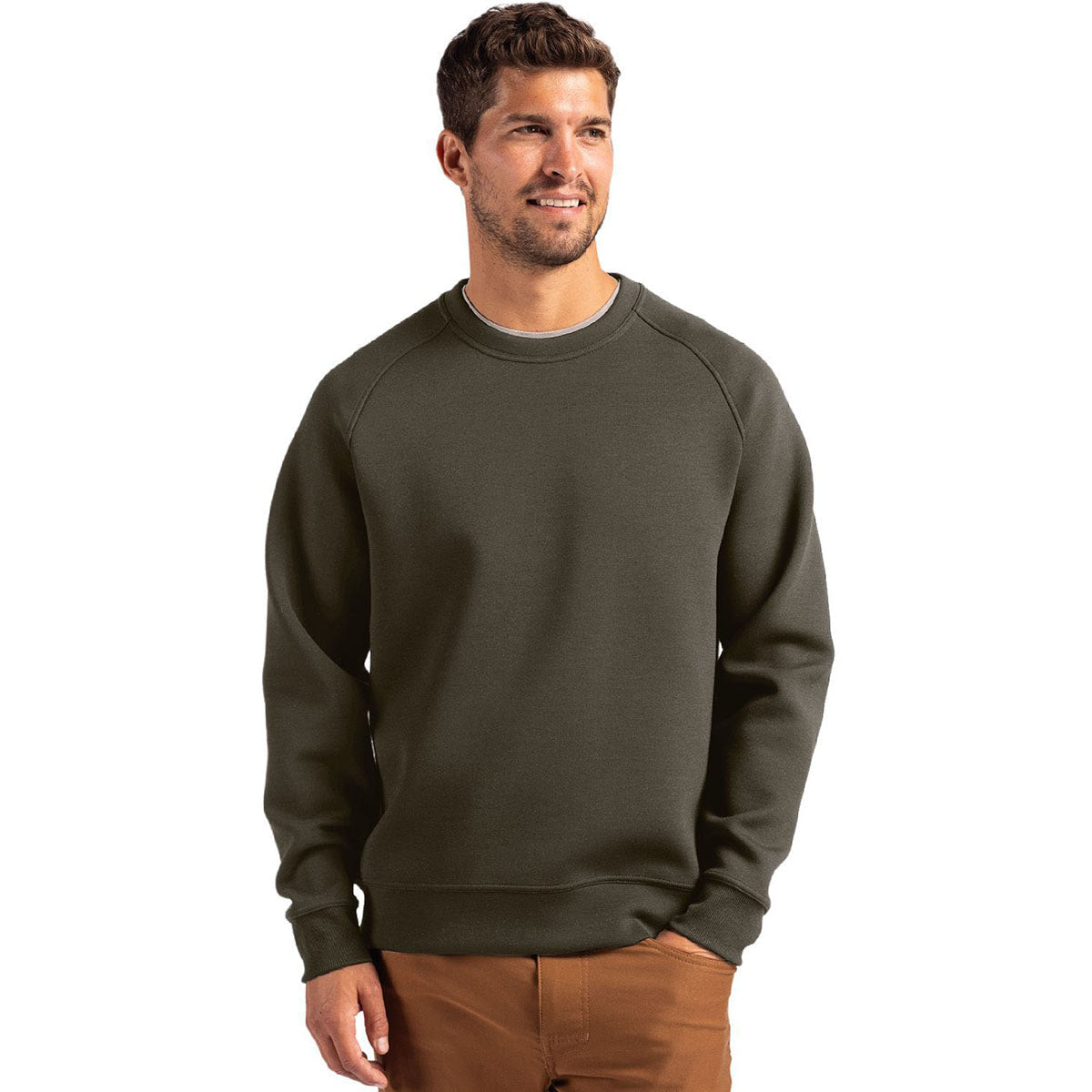 Cutter & Buck Men's Poplar Roam Recycled Crew Neck Pullover