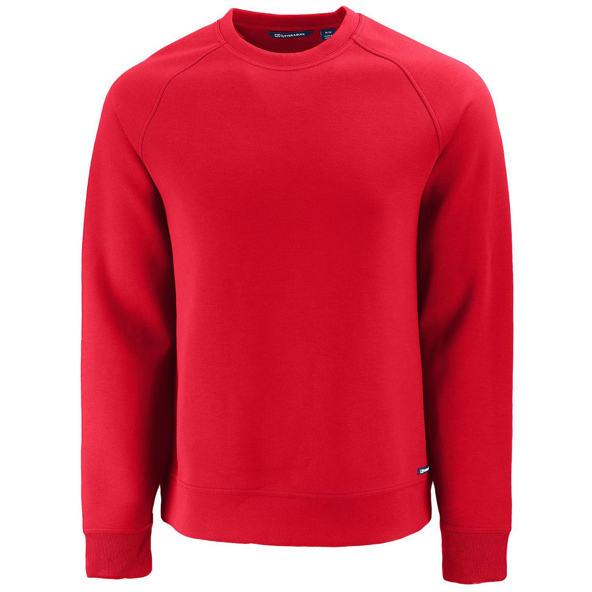 Cutter & Buck Men's Red Roam Recycled Crew Neck Pullover