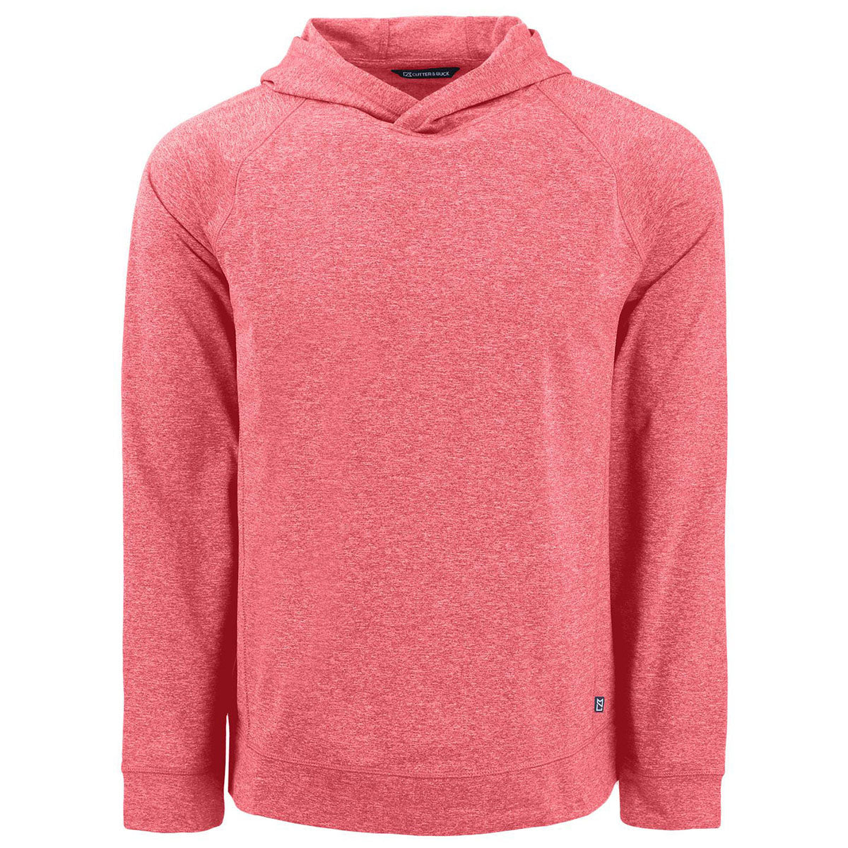 Cutter & Buck Men's Cardinal Red Heather Adapt Knit Recycled Heathered Hooded Pullover