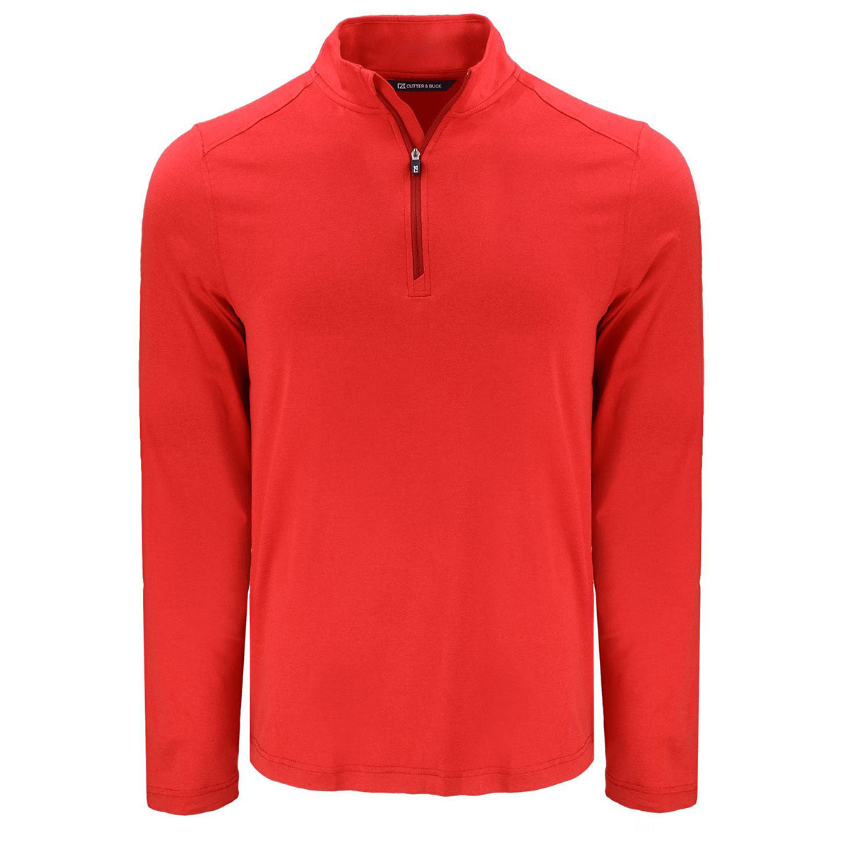 Cutter & Buck Men's Red Coastline Epic Comfort Recycled Quarter Zip