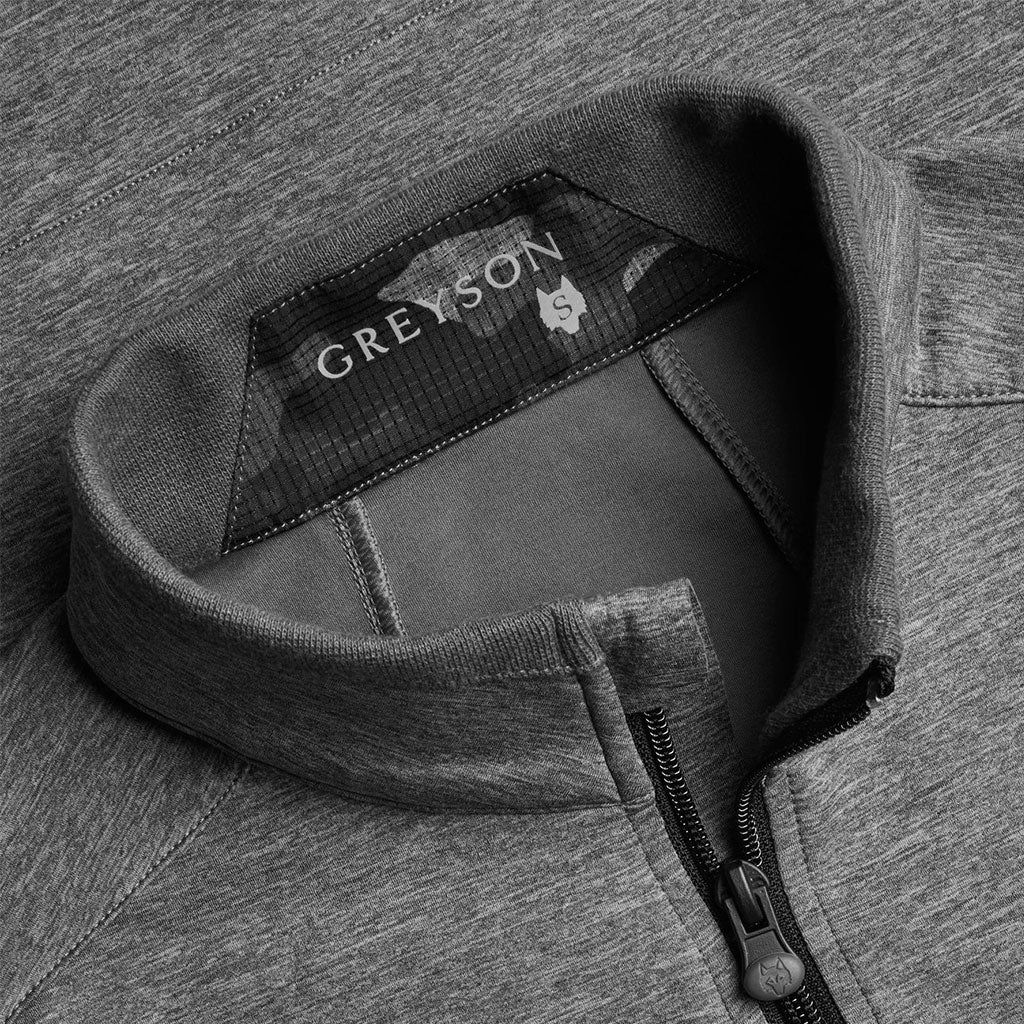 Greyson Men's Smoke Heather Sequoia Full Zip