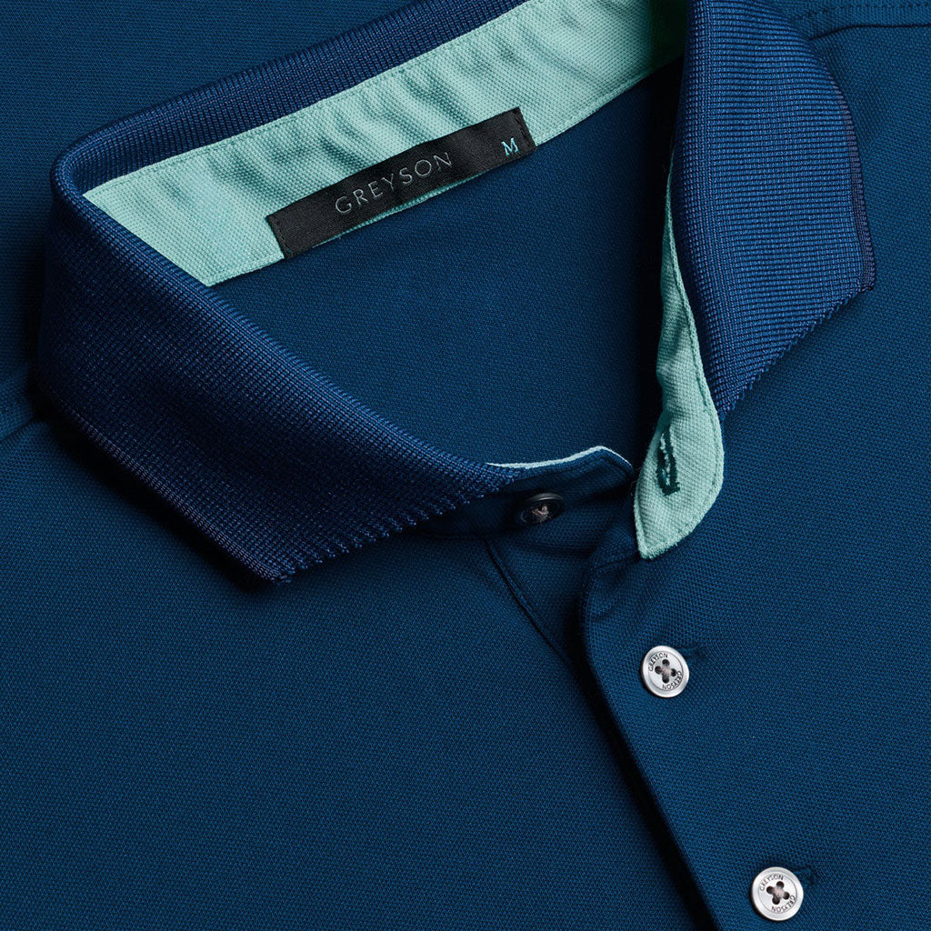 Greyson Men's Royal Blue Wolf Polo