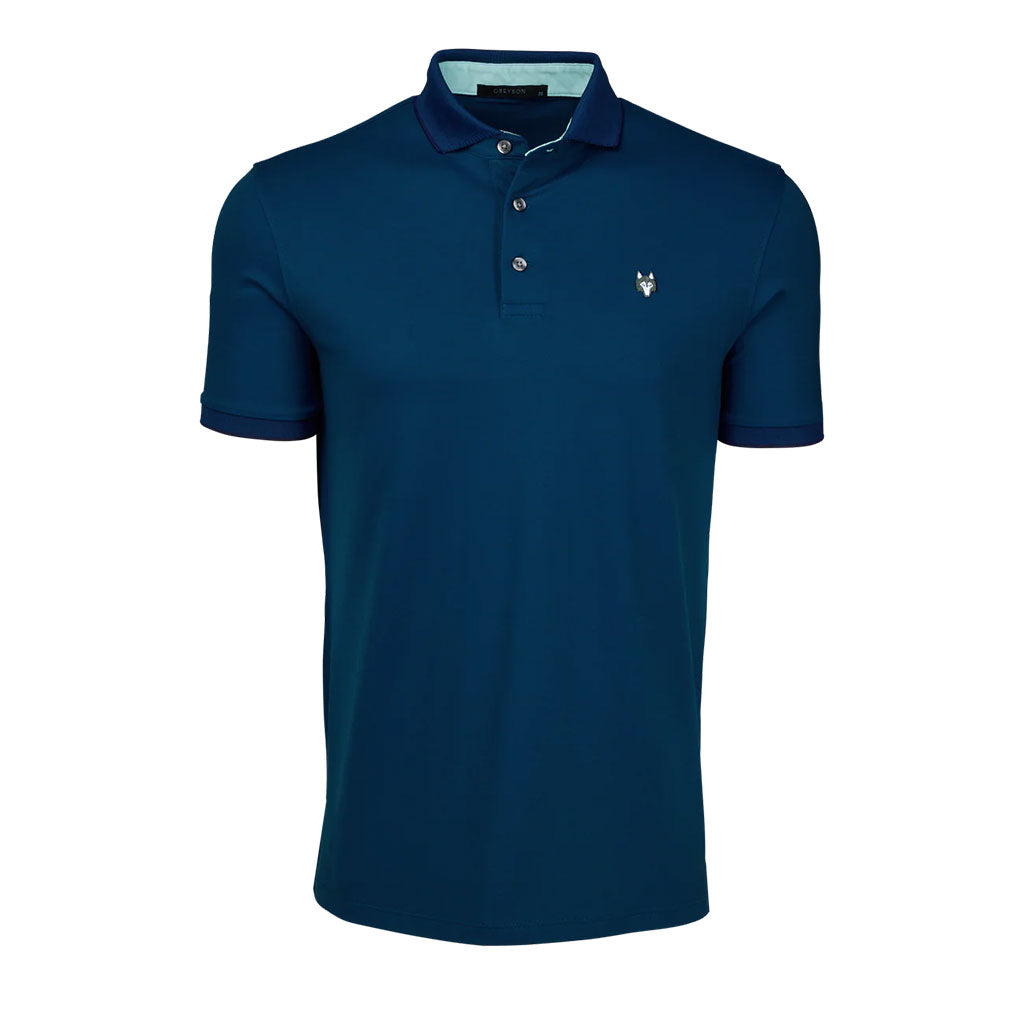 Greyson Men's Royal Blue Wolf Polo