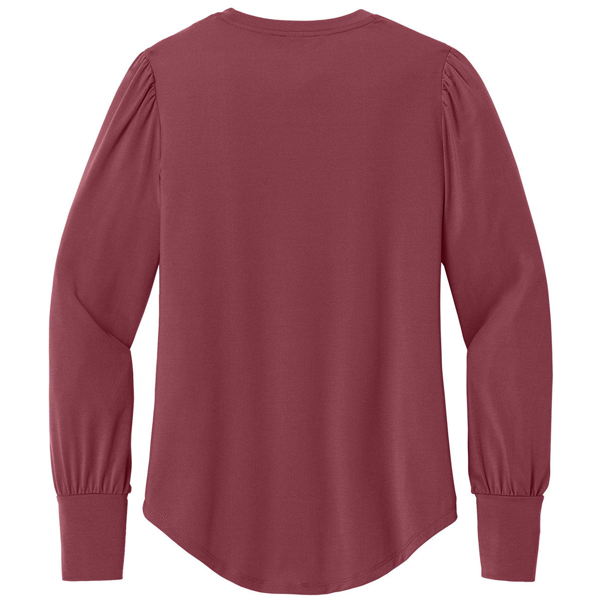 Mercer+Mettle Women's Rosewood Stretch Jersey Long Sleeve Blouson Top