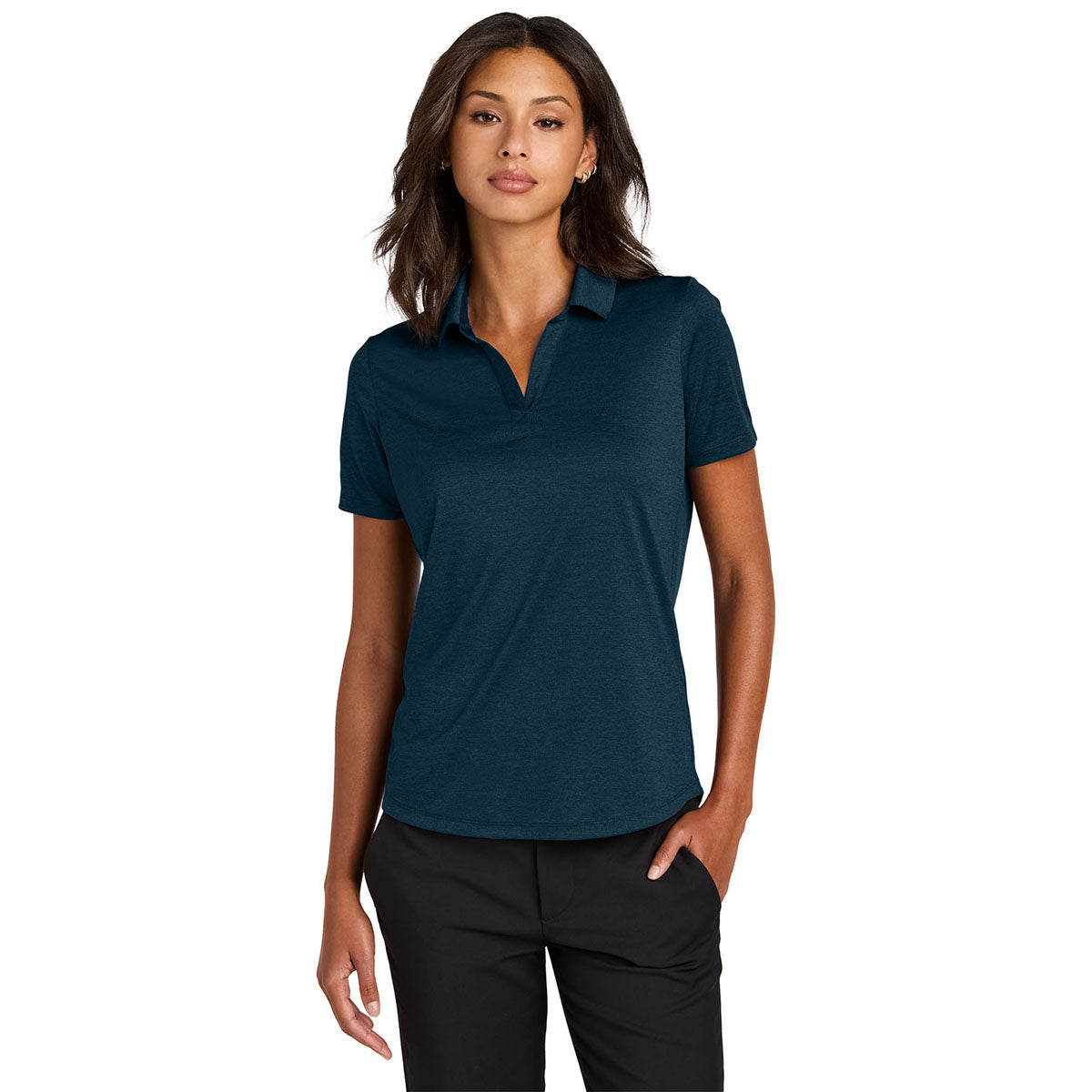 Mercer+Mettle Women's Insignia Blue Heather Recharge Jersey Polo