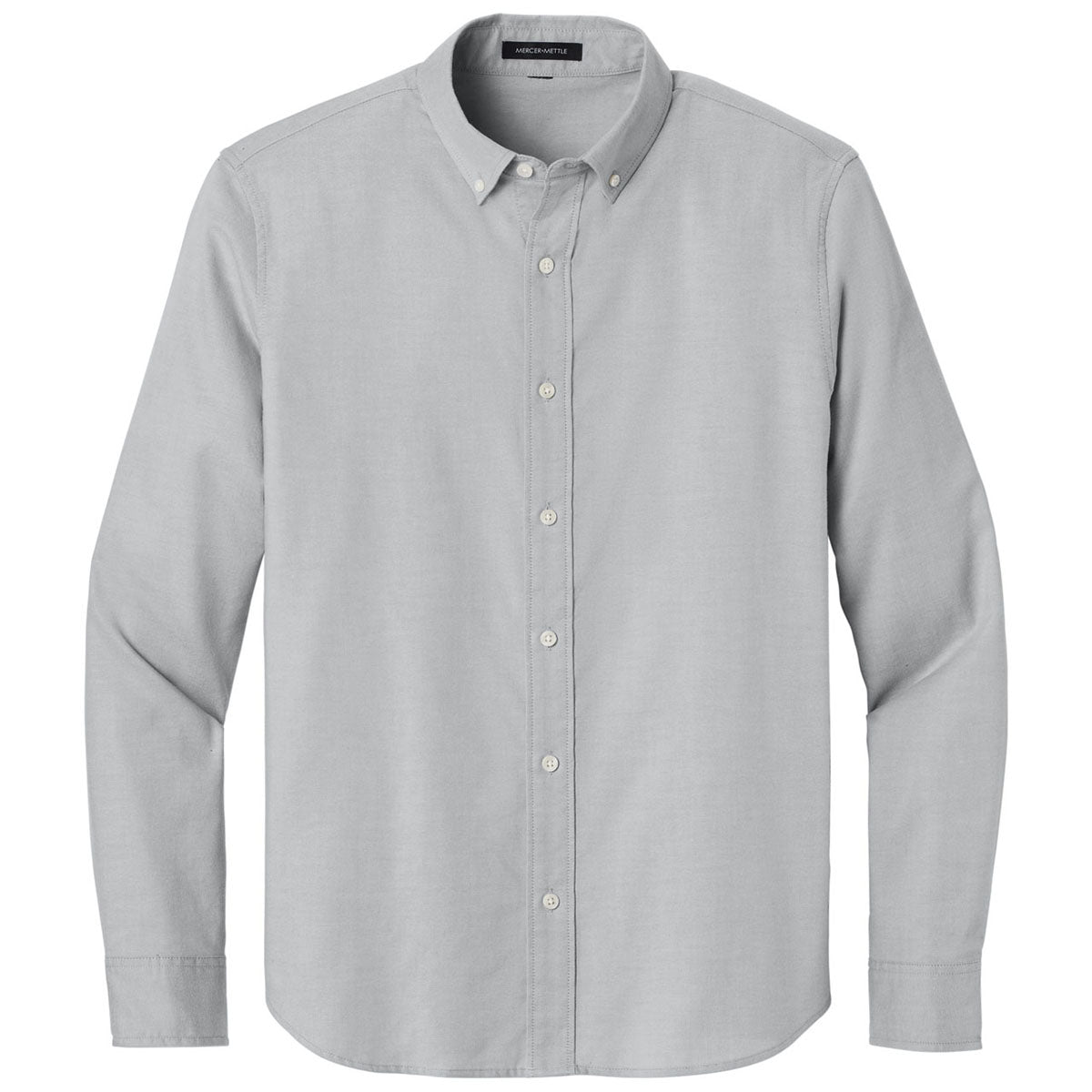 Mercer+Mettle Men's Gusty Grey Long Sleeve Modern Oxford Shirt