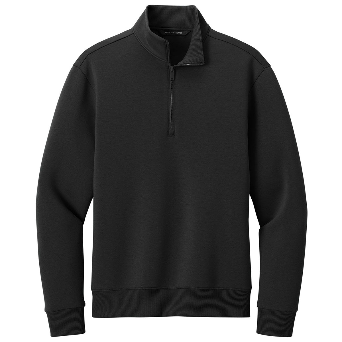 Mercer+Mettle Men's Deep Black Soft Spacer 1/4-Zip