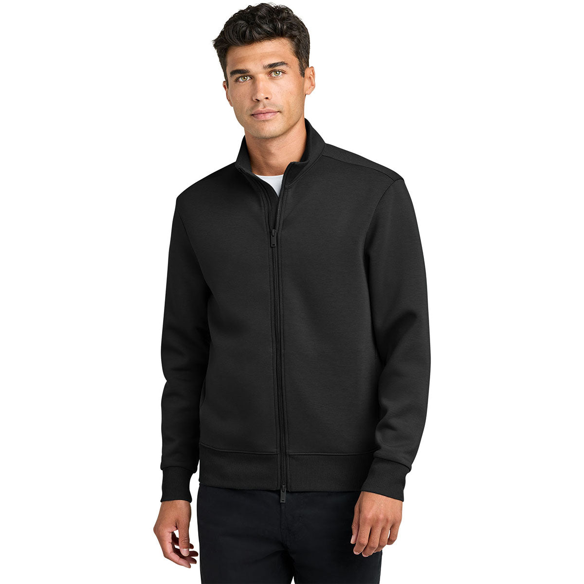 Mercer+Mettle Men's Deep Black Soft Spacer Full-Zip