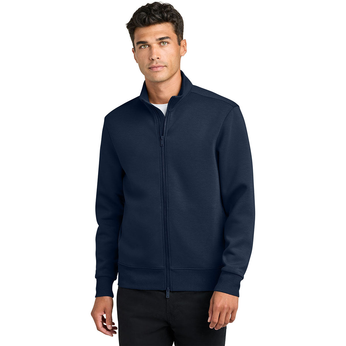 Mercer+Mettle Men's Night Navy Soft Spacer Full-Zip