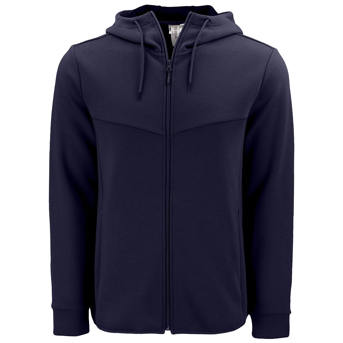 Clique Men's Dark Navy Haven Recycled Full Zip Hooded Sweatshirt