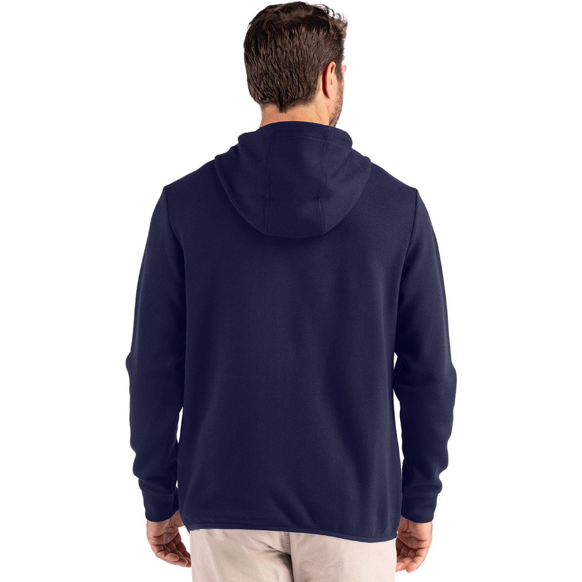 Clique Men's Dark Navy Haven Recycled Full Zip Hooded Sweatshirt