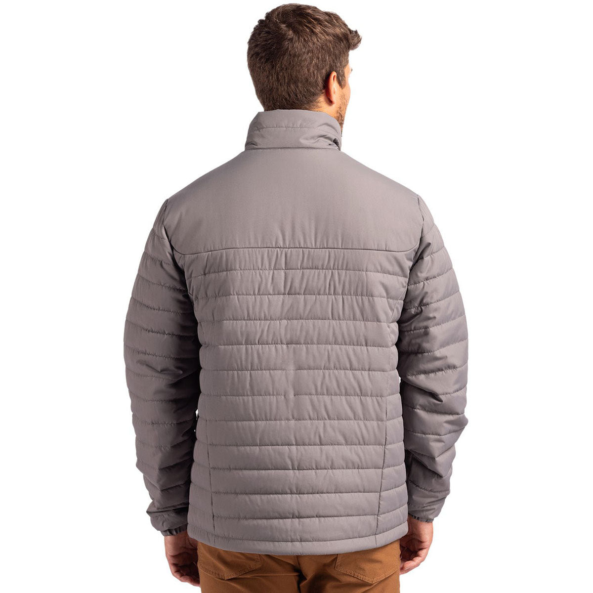 Clique Men's Pure Slate Elevation Eco Full Zip Puffer Jacket