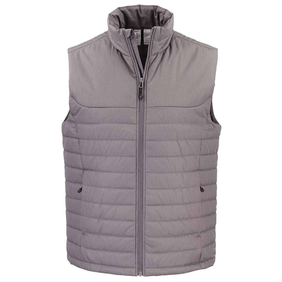 Clique Men's Pure Slate Elevation Eco Full Zip Puffer Vest