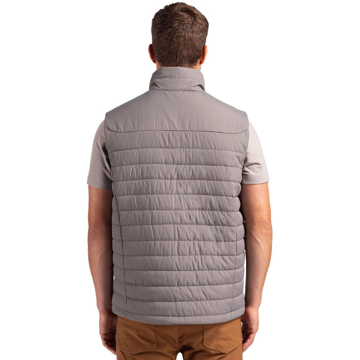 Clique Men's Pure Slate Elevation Eco Full Zip Puffer Vest