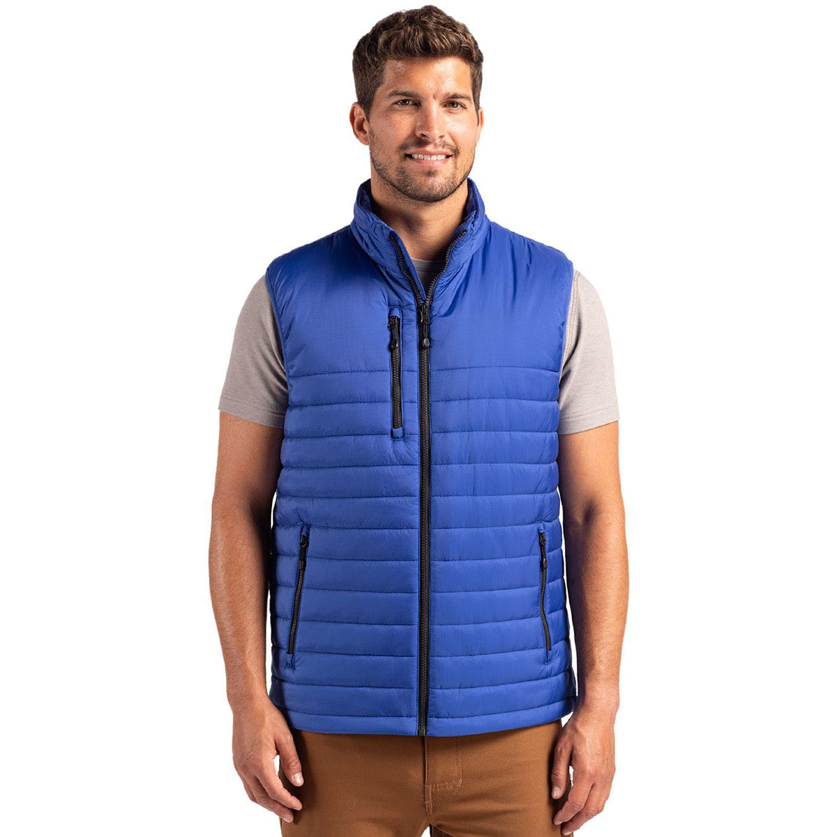 Clique Men's Royal Blue Valhalla Full Zip Puffer Vest