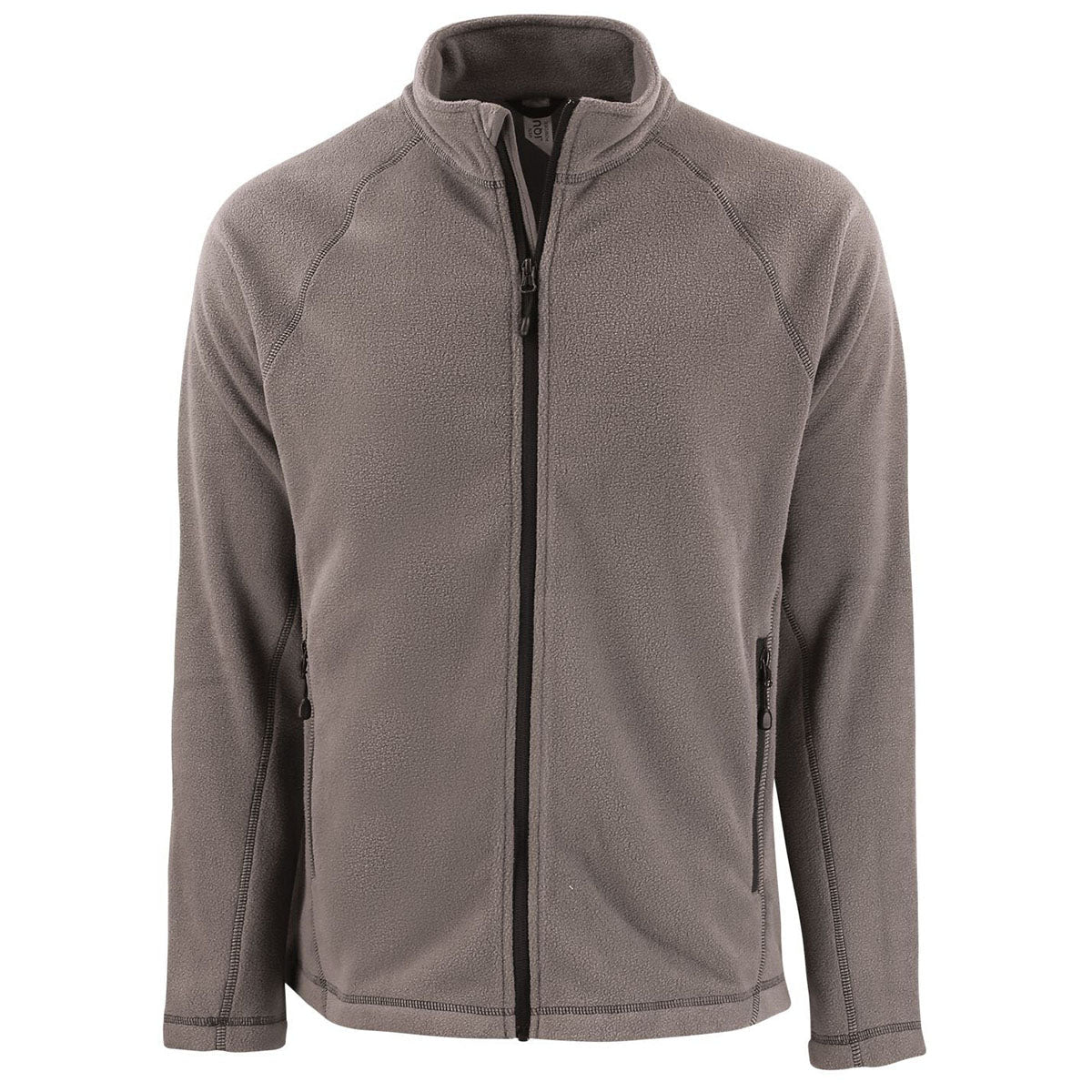 Clique Men's Pure Slate Powder Fleece Full Zip Jacket