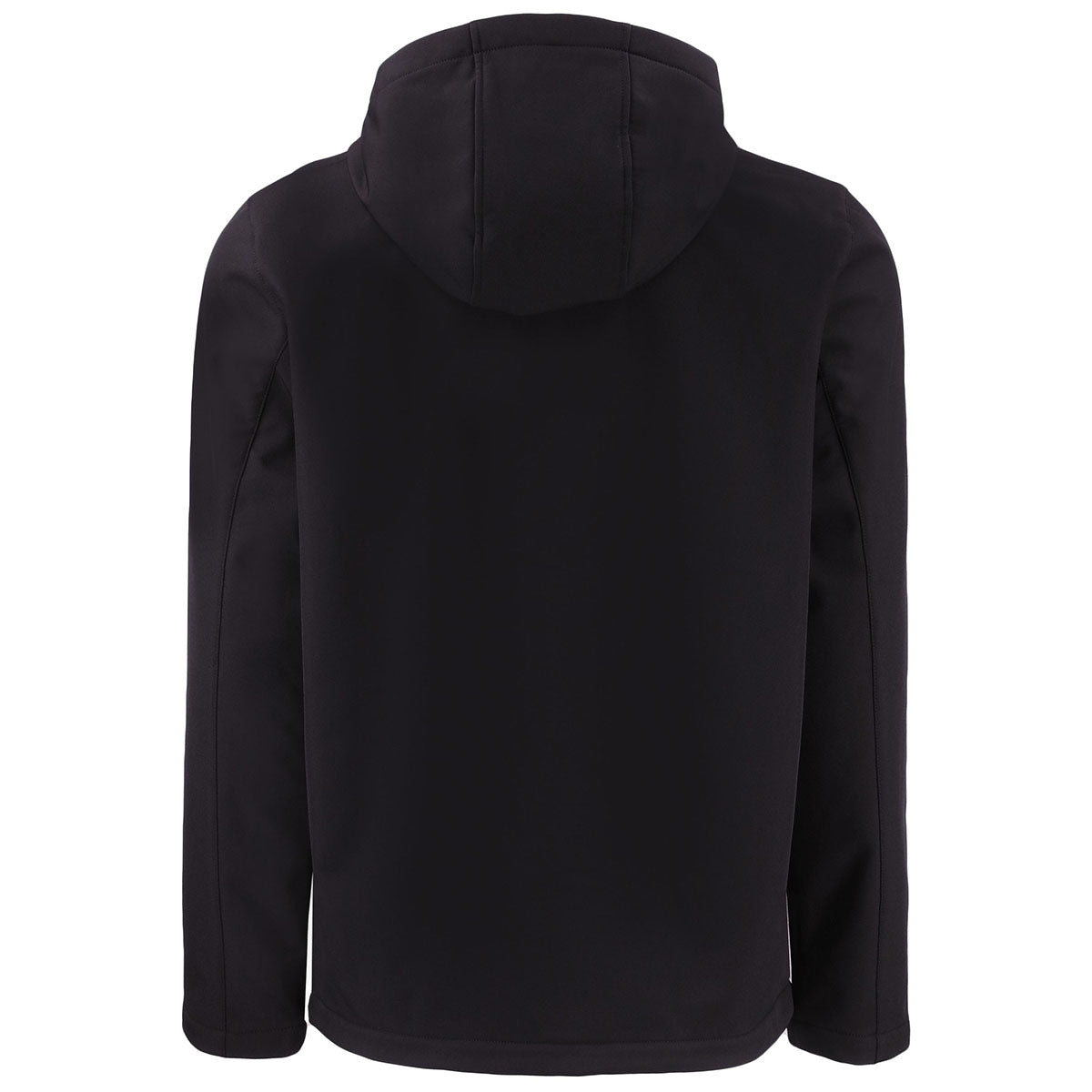 Clique Men's Black/Red Tempo Recycled Stretch Softshell Hooded Jacket
