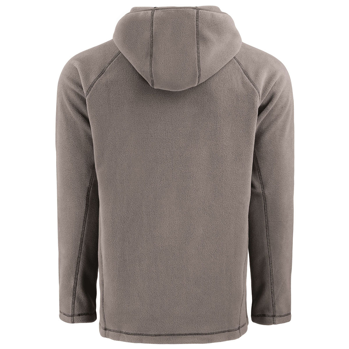 Clique Men's Pure Slate Powder Recycled Fleece Half Zip Hooded Pullover
