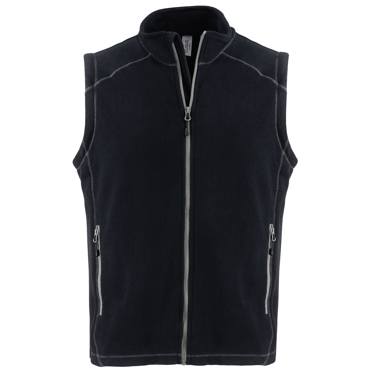Clique Men's Black Powder Recycled Fleece Vest