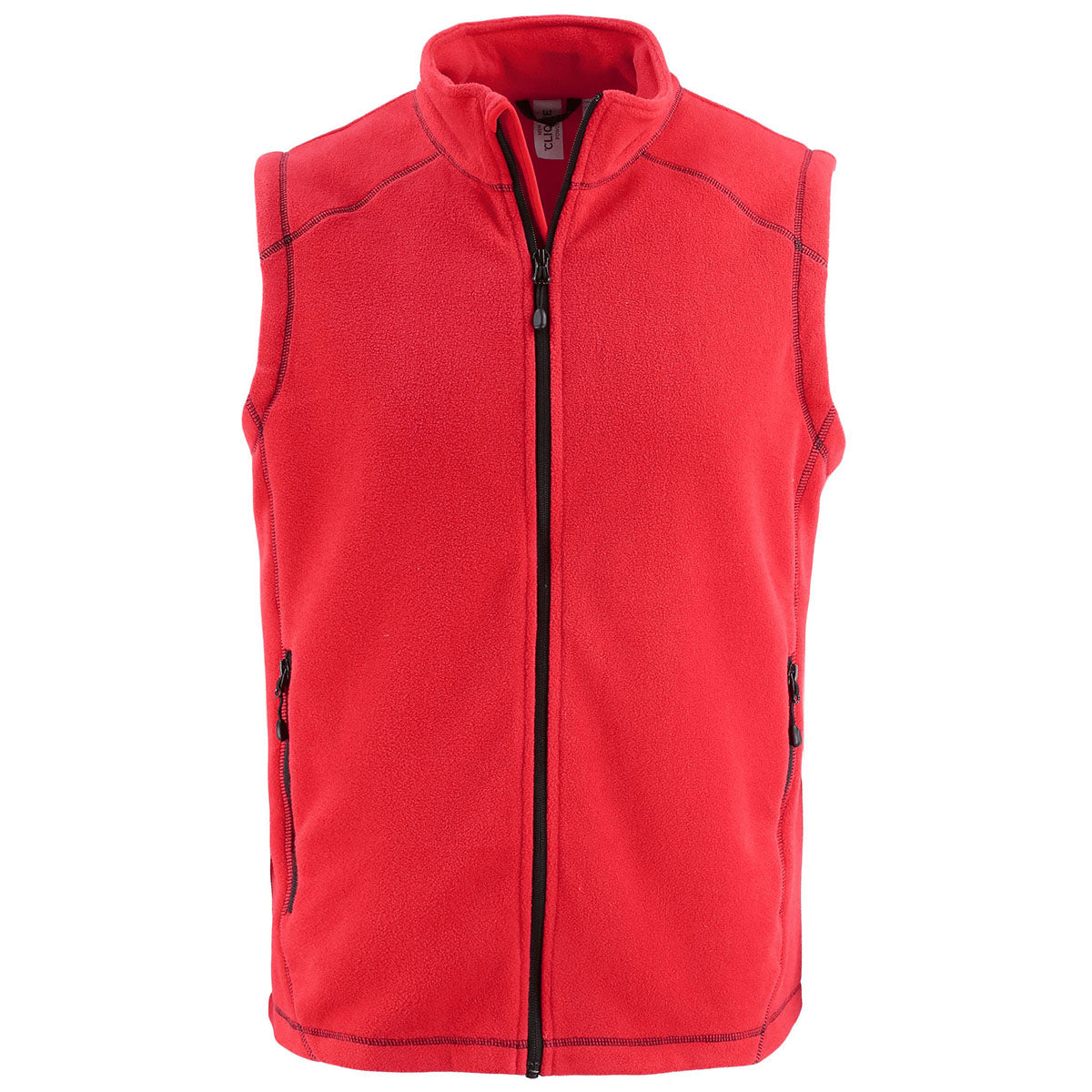 Clique Men's Red Powder Recycled Fleece Vest