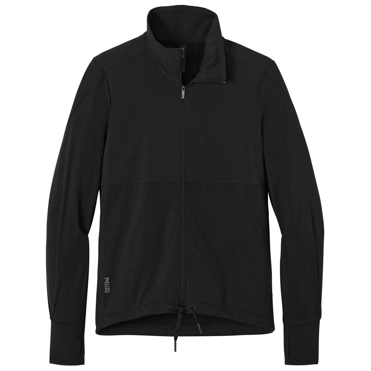 MiiR Women's Pitch Black Kivu Hybrid Full-Zip Jacket