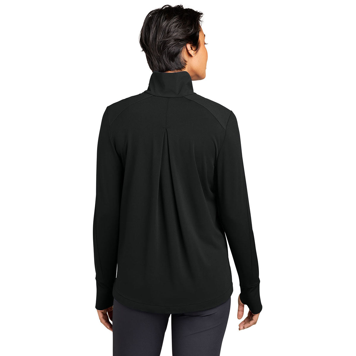 MiiR Women's Pitch Black Kivu Hybrid Full-Zip Jacket