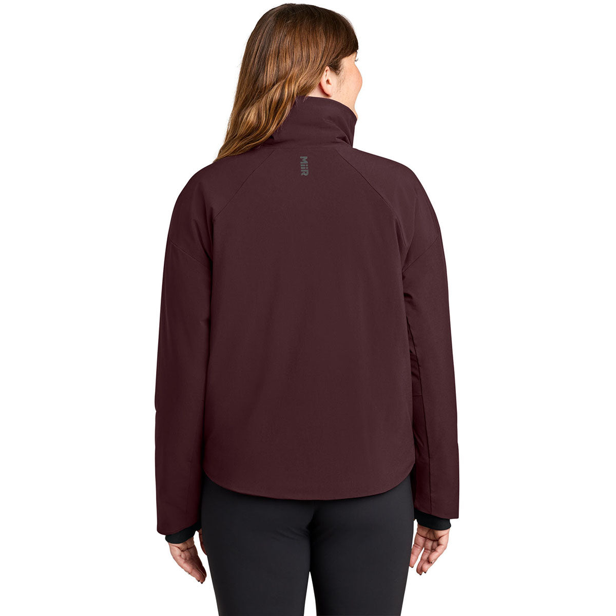 MiiR Women's Dark Fig Sashiko Full-Zip Stretch Puffy
