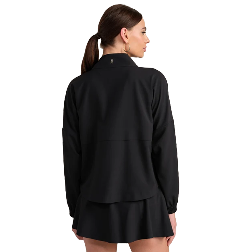 Rhone Women's Pure Black Mirage Anorak Quarter Zip