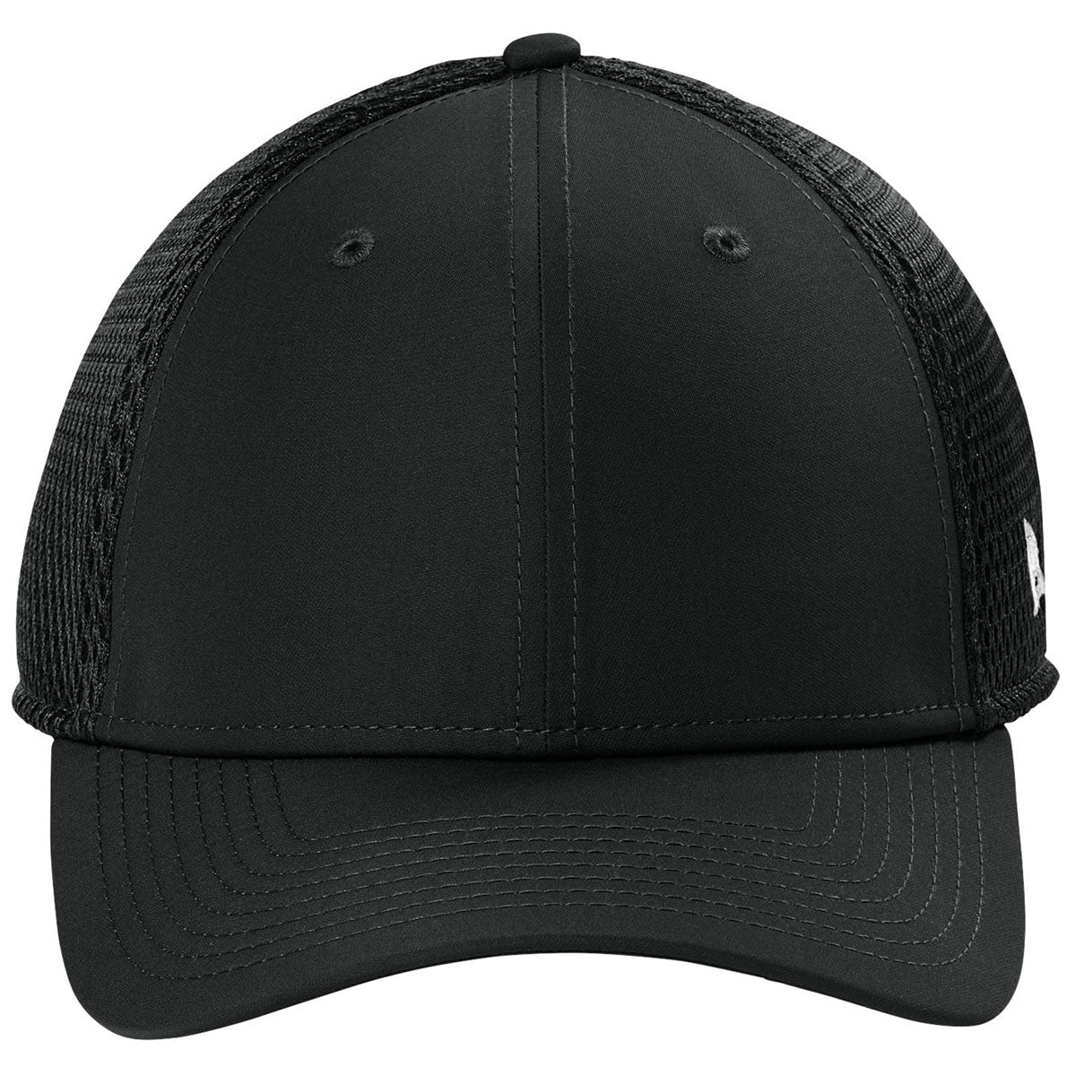 New Era Black 39THIRTY Performance Stretch Mesh Cap