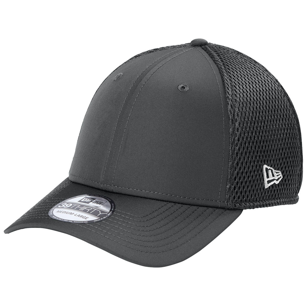 New Era Graphite 39THIRTY Performance Stretch Mesh Cap