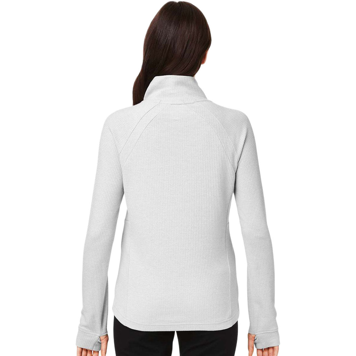 North End Women's Platinum Rhythm Waffle Quarter-Zip Pullover