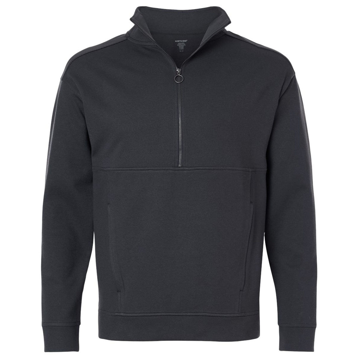North End Men's Carbon Mantra Half-Zip Ottoman Pullover