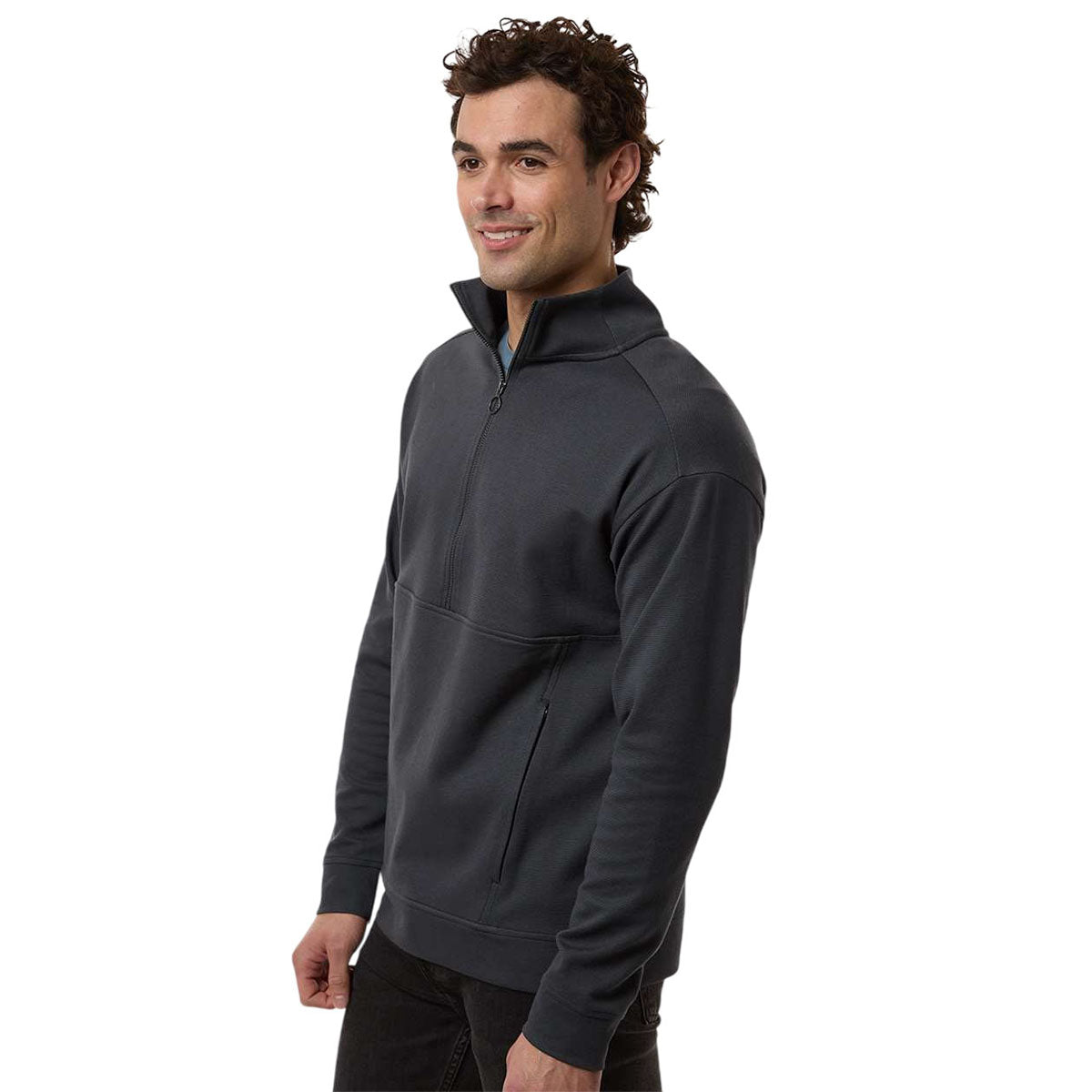 North End Men's Carbon Mantra Half-Zip Ottoman Pullover