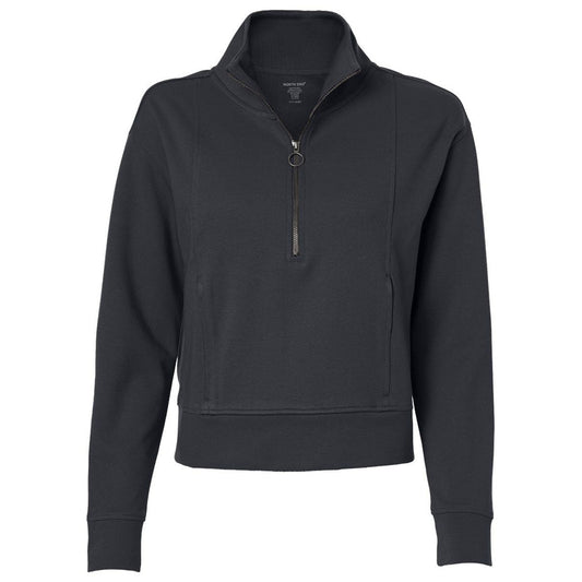 North End Women's Carbon Mantra Half-Zip Ottoman Pullover