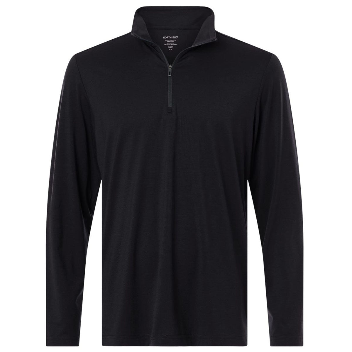 North End Men's Black/Carbon JAQ Stretch Performance Quarter-Zip
