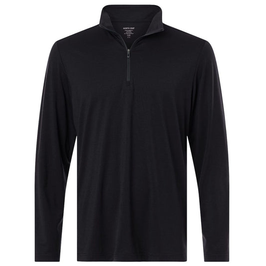 North End Men's Black/Carbon JAQ Stretch Performance Quarter-Zip