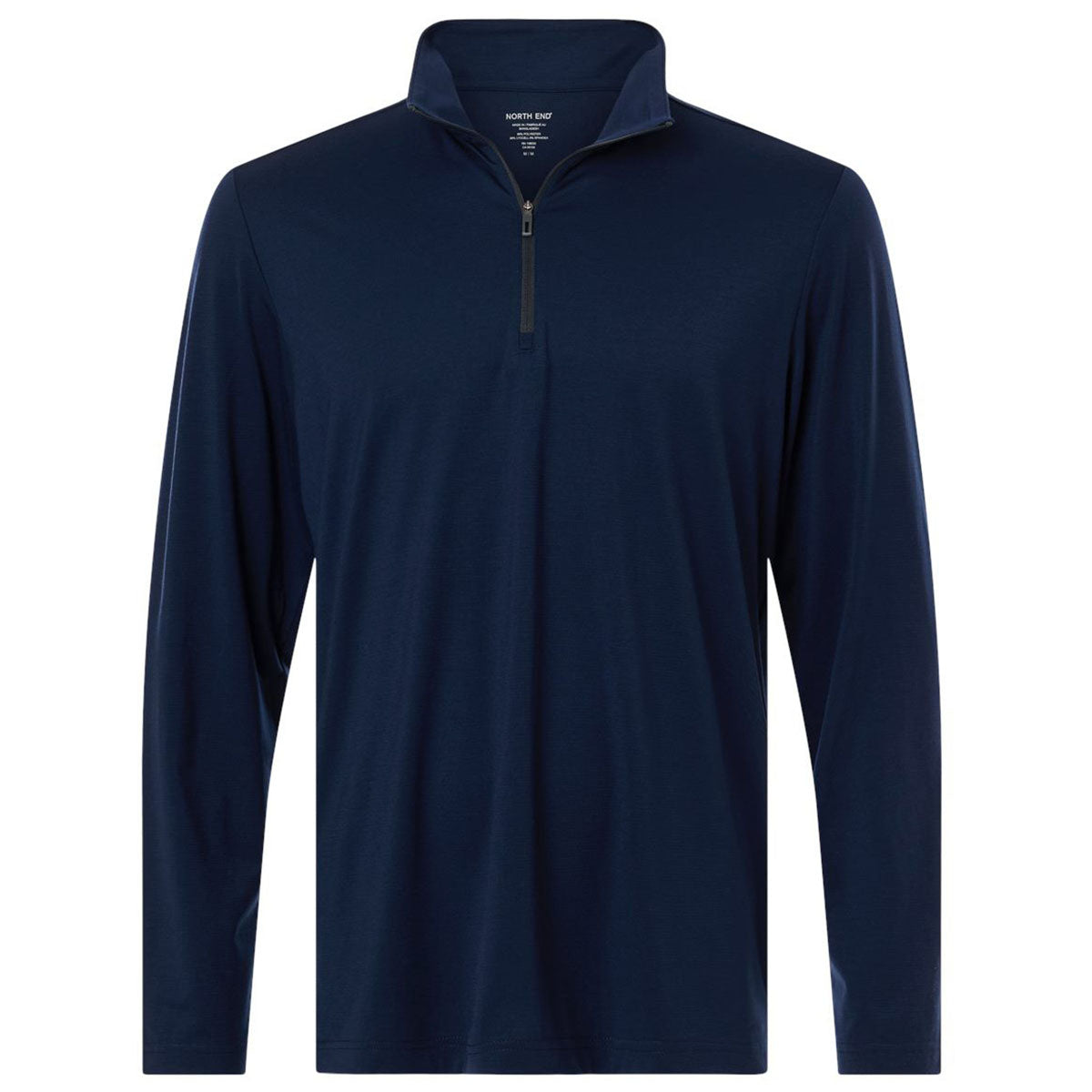 North End Men's Classic Navy/Carbon JAQ Stretch Performance Quarter-Zip