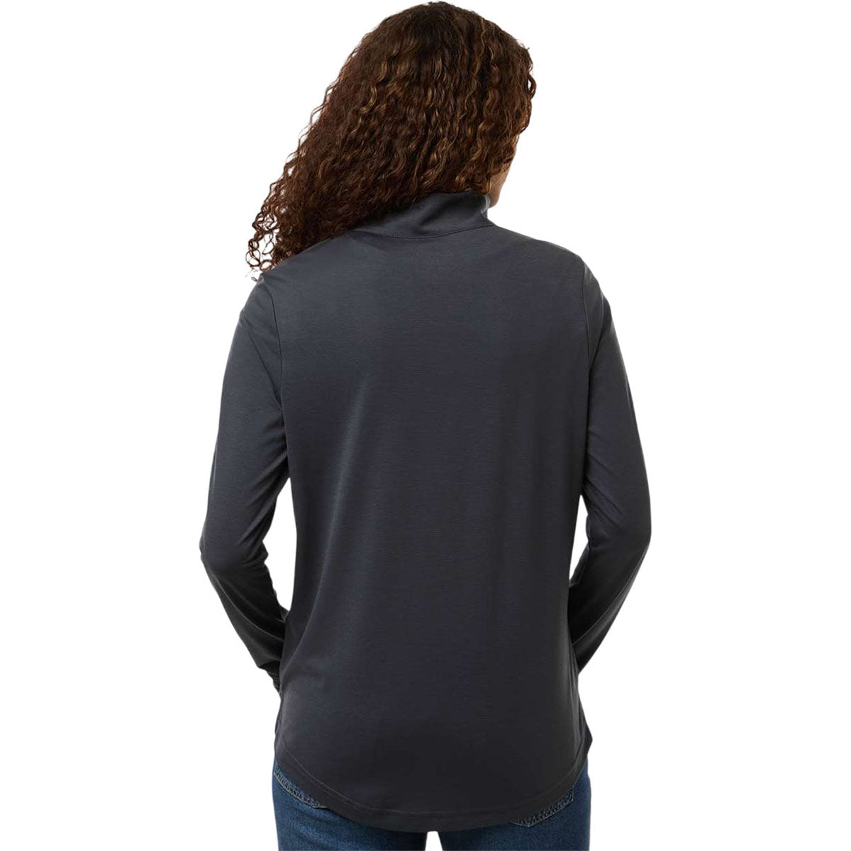 North End Women's Carbon/Black JAQ Stretch Performance Quarter-Zip