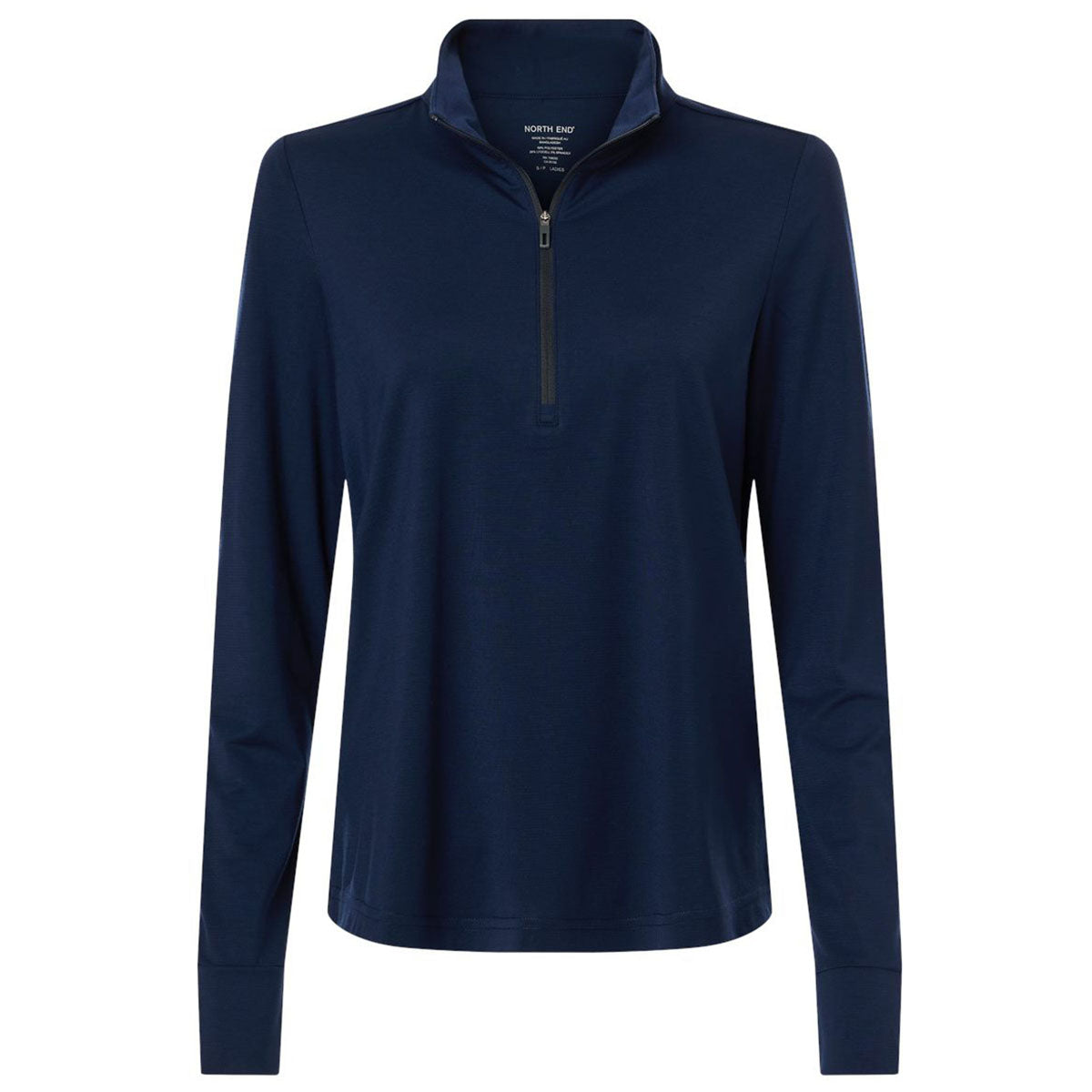 North End Women's Classic Navy/Carbon JAQ Stretch Performance Quarter-Zip