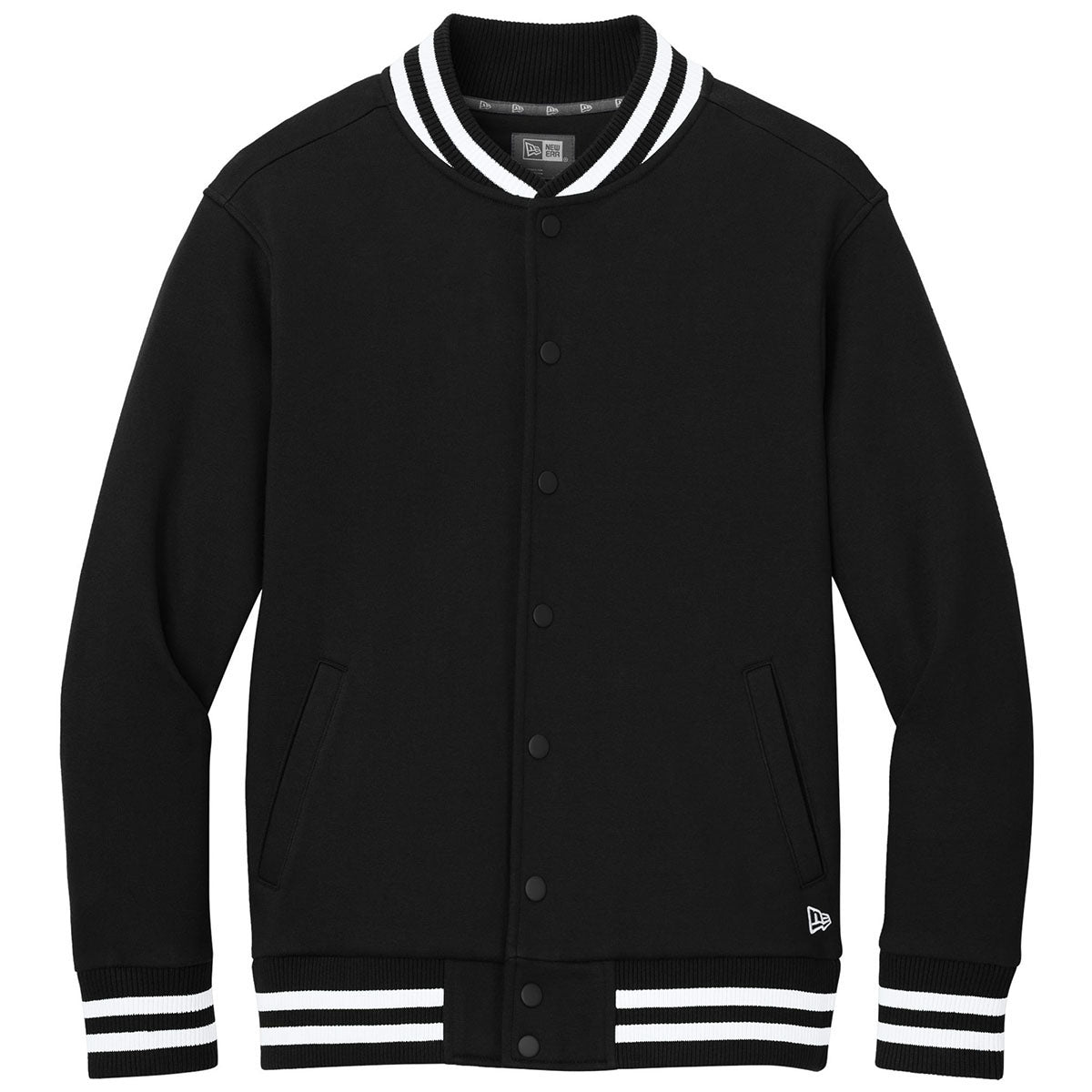 New Era Men's Black Varsity Heavyweight Fleece Jacket