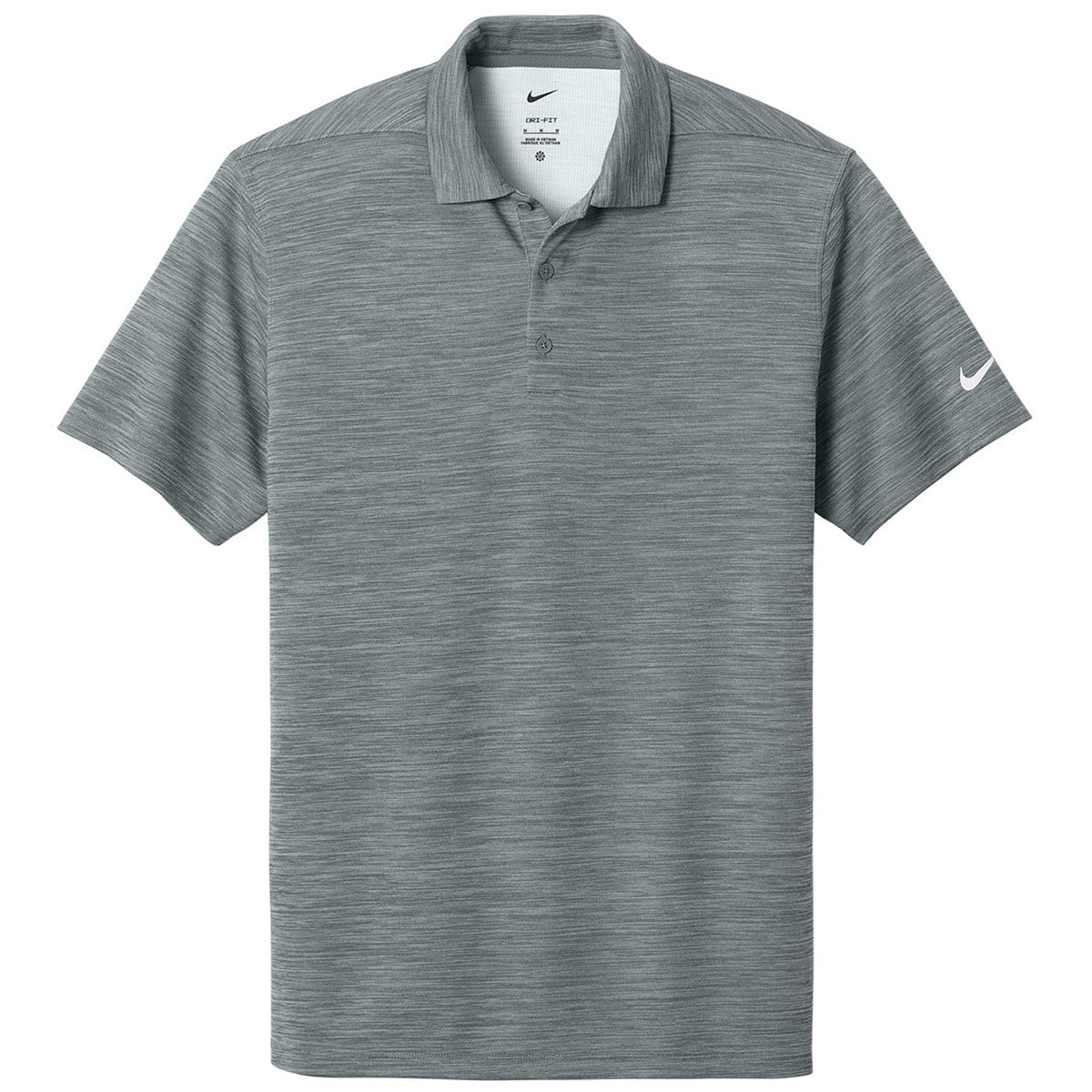 Nike Men's Cool Grey Dri-FIT Striated Polo