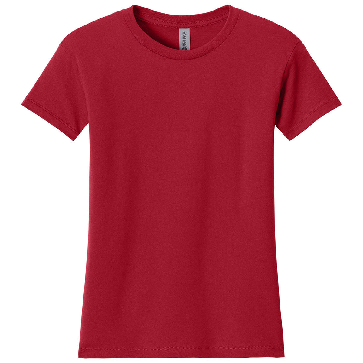 Next Level Women's Red Cotton Relaxed Tee