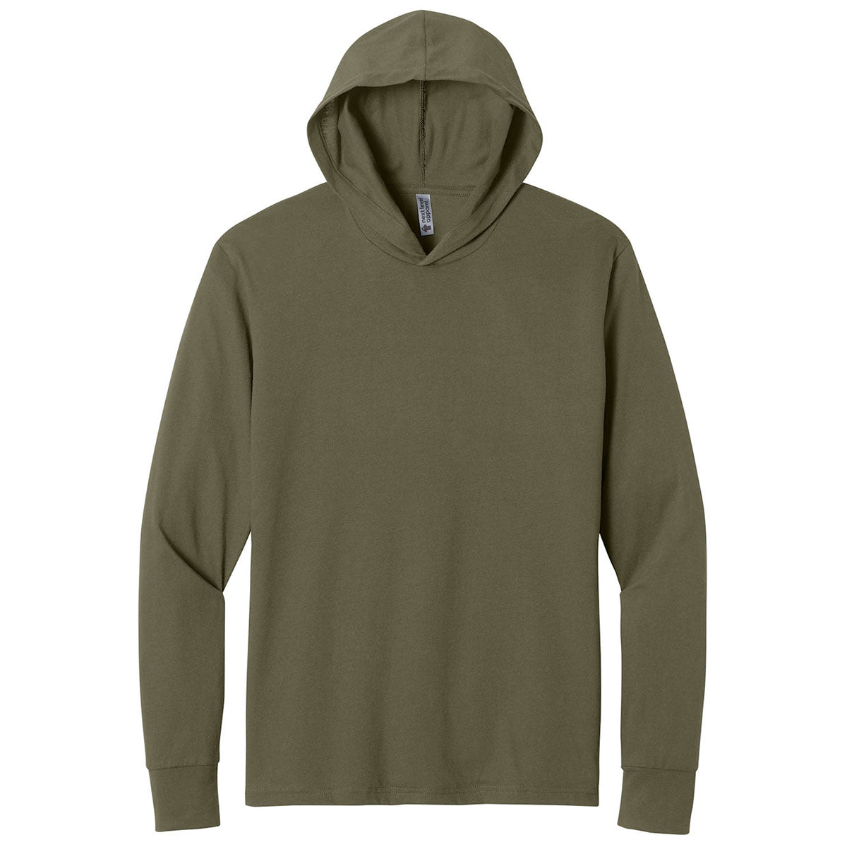 Next Level Men's Military Green Apparel CVC Long Sleeve Hoodie