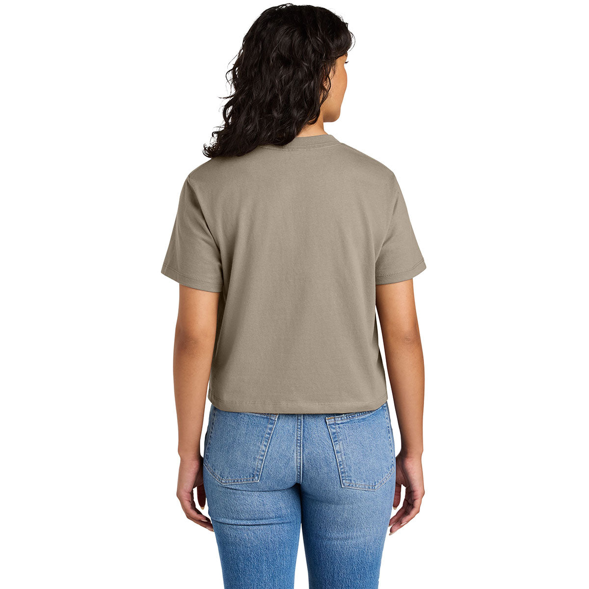 Next Level Women's Tan Heavyweight Boxy Tee