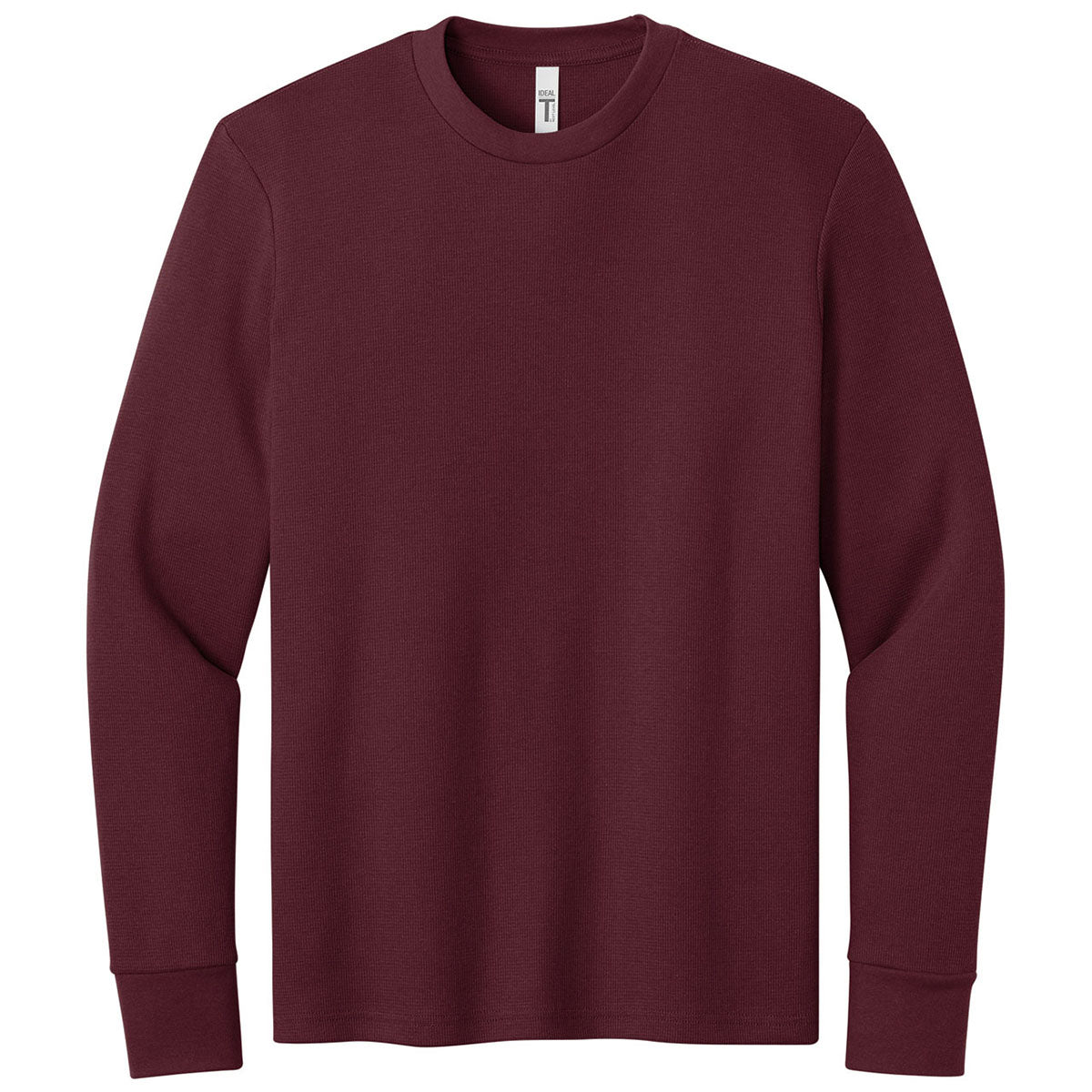 Next Level Men's Maroon Apparel Ideal Thermal Long Sleeve Tee