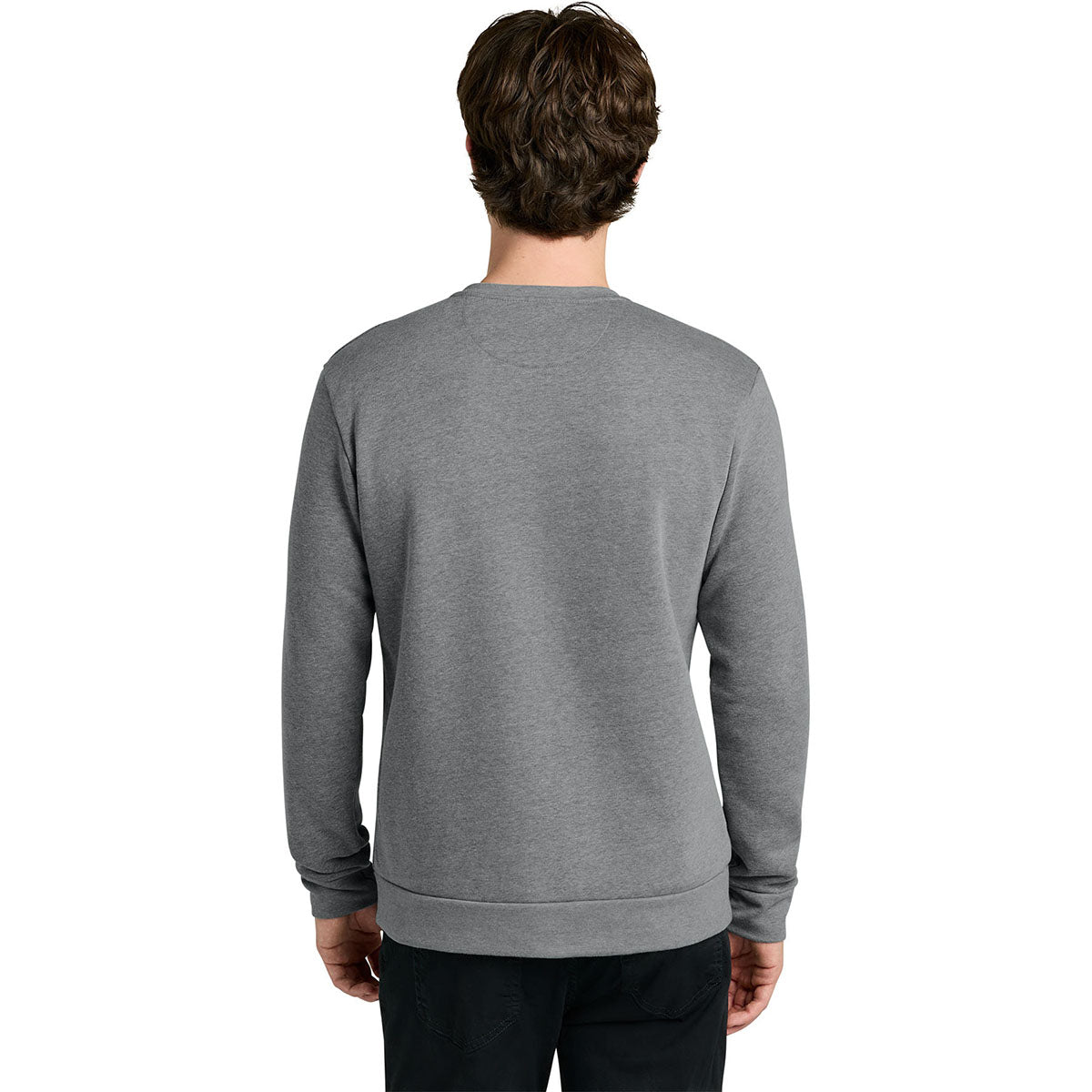 Next Level Men's Heather Gray Apparel Adult Malibu Crewneck Sweatshirt
