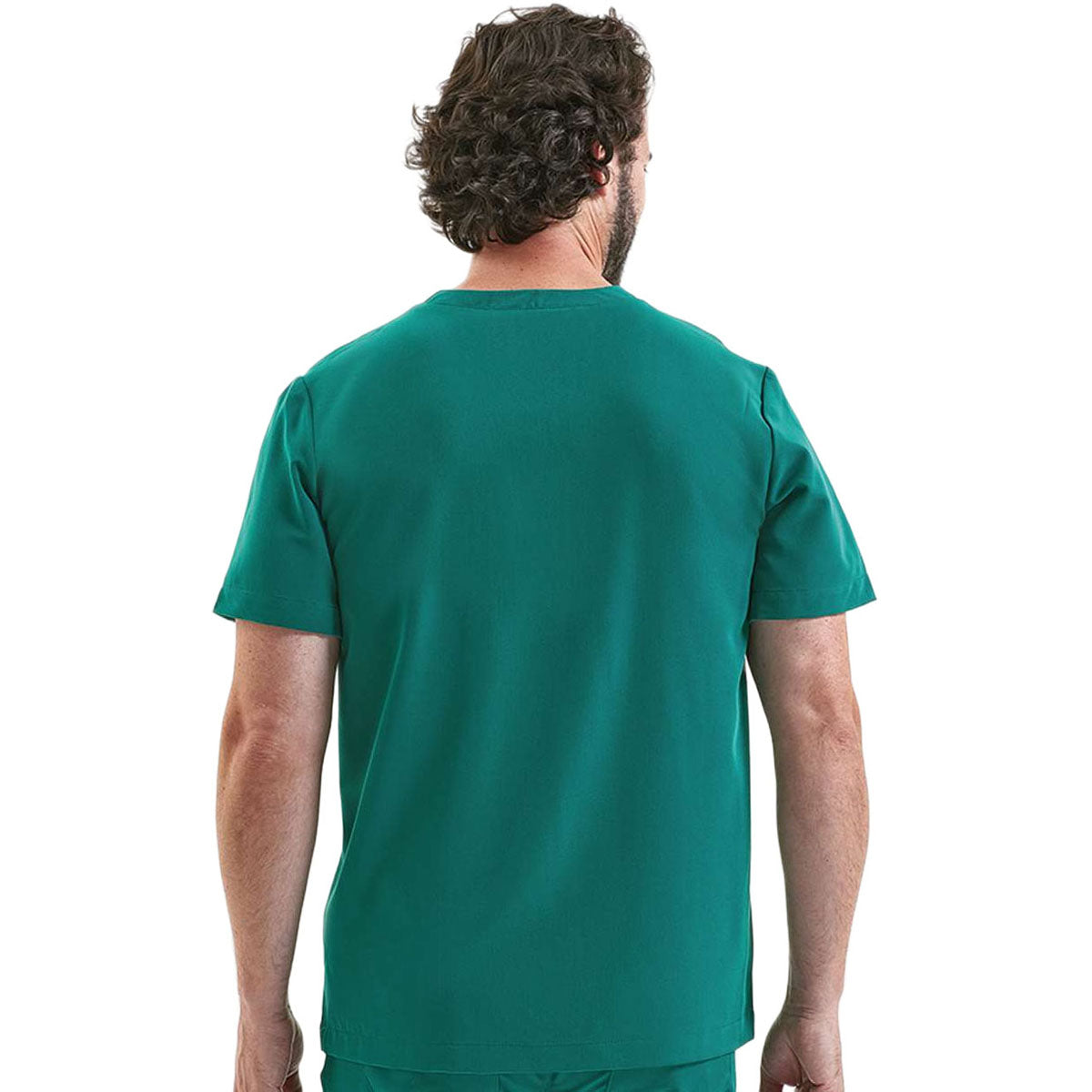 Onna Men's Clean Green Limitless V-Neck Stretch Scrub Top