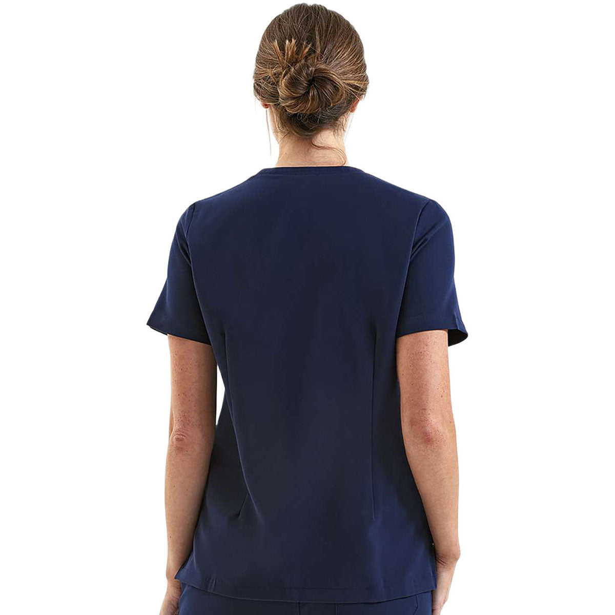 Onna Women's Navy Limitless V-Neck Stretch Scrub Top