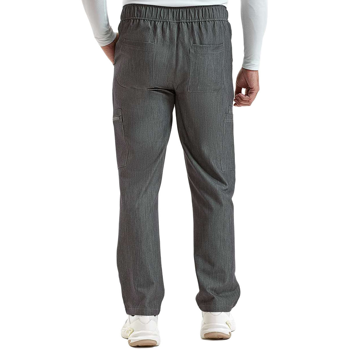 Onna Men's Dynamo Grey Relentless Stretch Cargo Scrub Pants